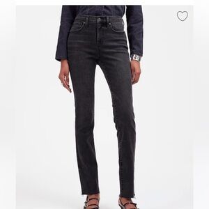 Madewell Women's Straight Leg /Stovepipe Jeans in light Charcoal